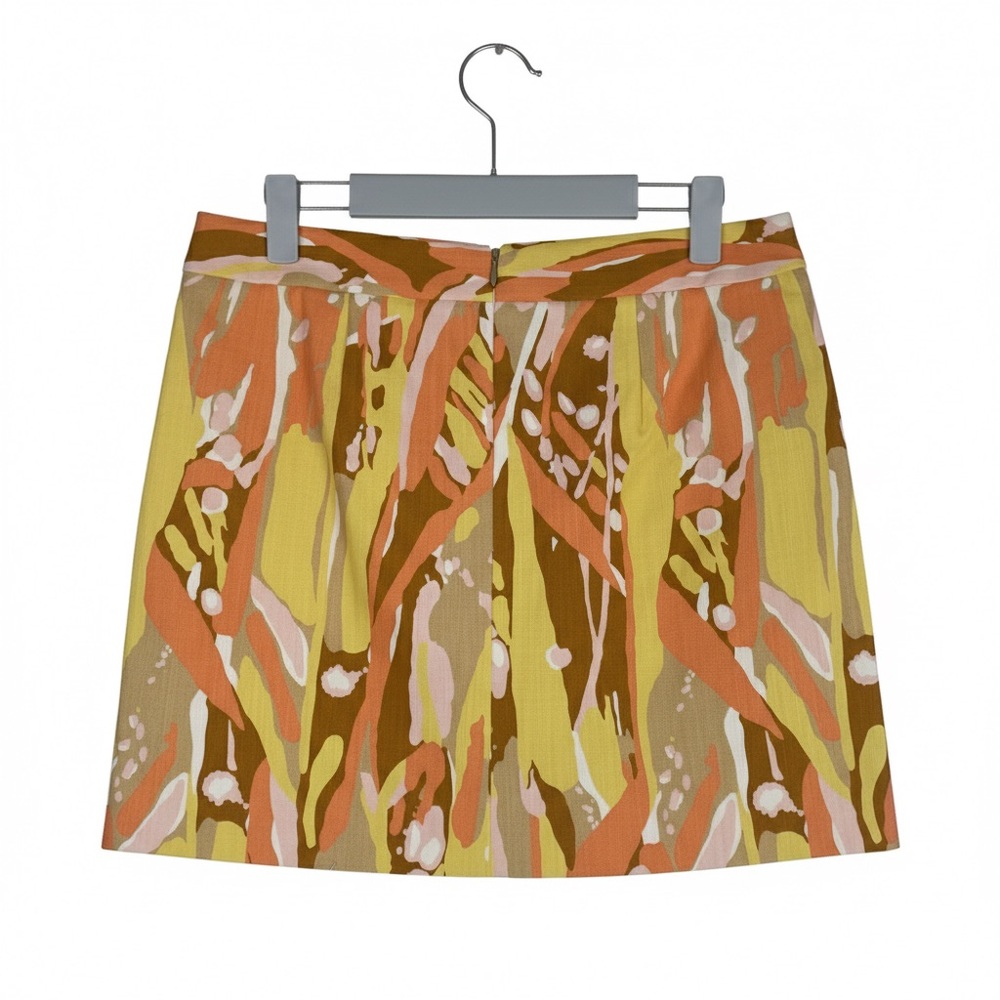 J.Crew Abstract Print Cotton Skirt Size 2 - Picture 2 of 3